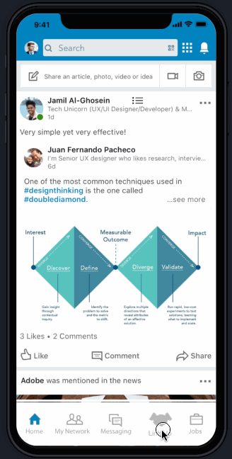 Messaging User Flow Prototype